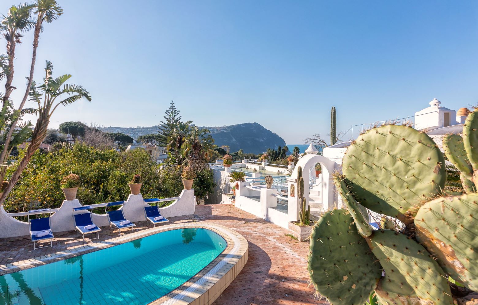 Ischia, secret, retreat, hotel, cacti, villa, pools, bar, garden